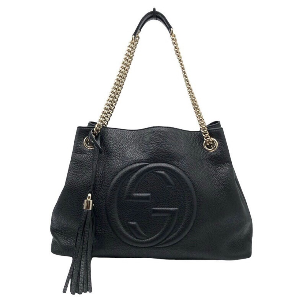 Gucci GG Soho Chain Shoulder Bag Black